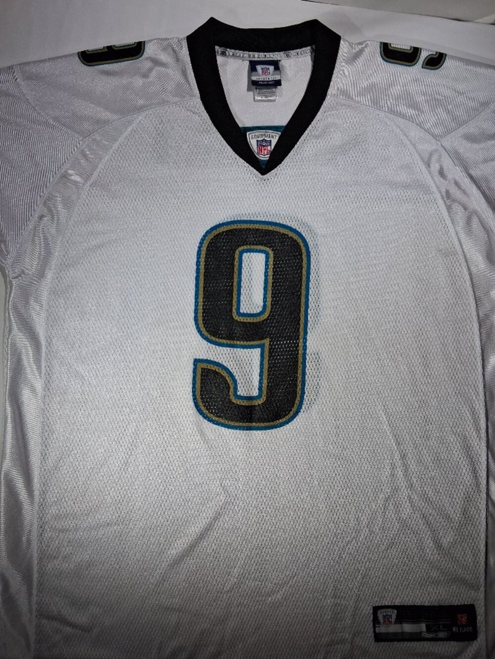 Reebok NFL Jacksonville Jaguars #9 Garrard Jersey White Men's XL VTG Y2K NEW